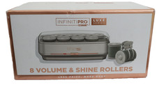 INFINITIPRO By CONAIR Hot Roller Set Luxe Series 8 Volume  Shine Rollers
