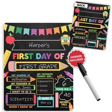 My First Day of School Sign with Markers -11x14 Back to School Signs First an...