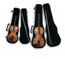 Lot of 2 Violins String Instruments with Cases  Free S/H