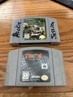 Turok 1 And 2 Seeds of Evil Nintendo 64 N64 Authentic Cart Only Lot Of 2!!