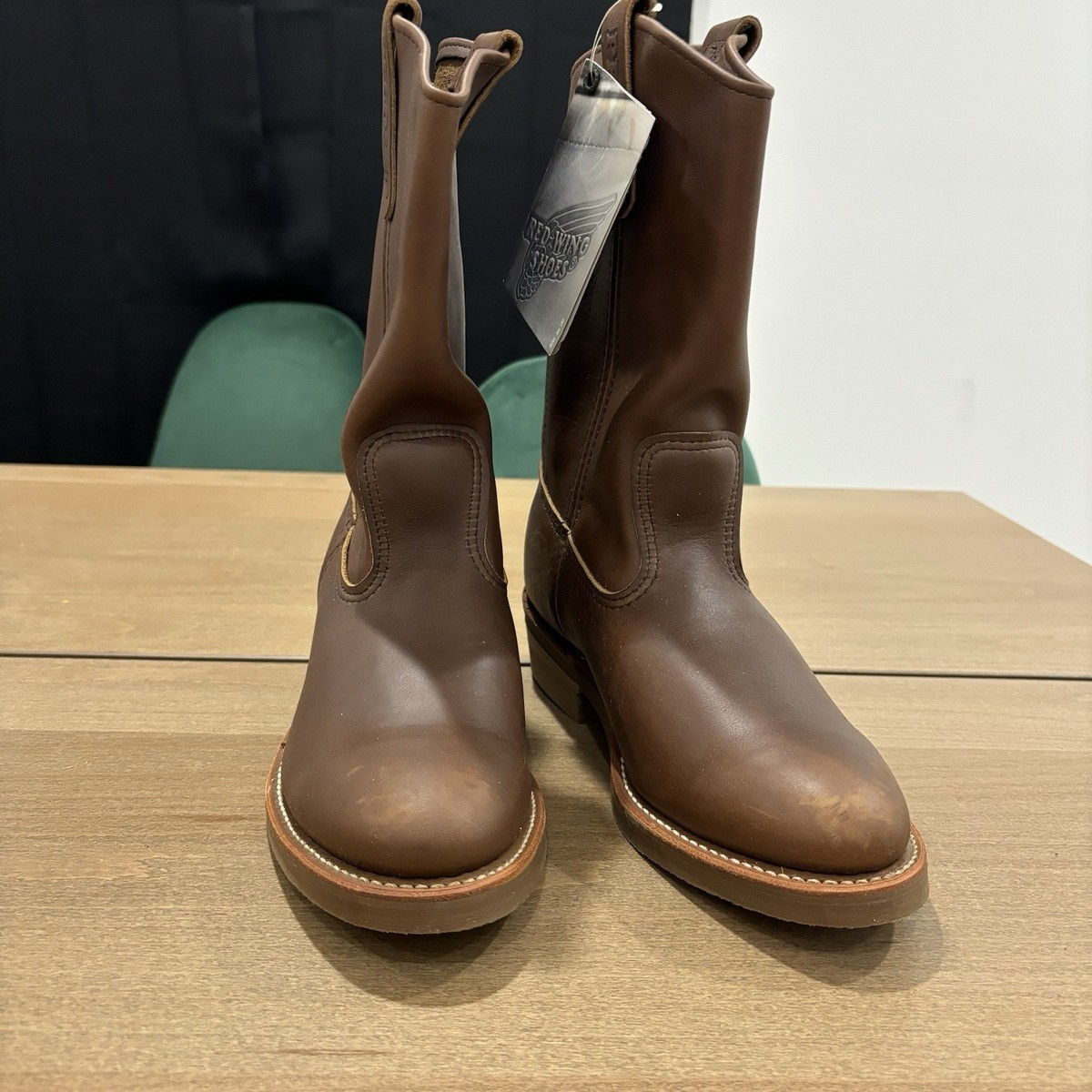 Red Wing 1155 Pecos Leather Work Boots Heritage Nailseat Soft Toe