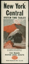 New York Central System Timetables 9/30 1945