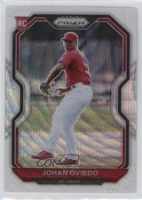 2021 Panini Prizm Tier II White Wave Prizm Johan Oviedo #176 11b4