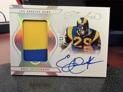 2025 Panini Flawless Eric Dickerson Patch Autograph PA-EDN /25 Los Angeles Rams