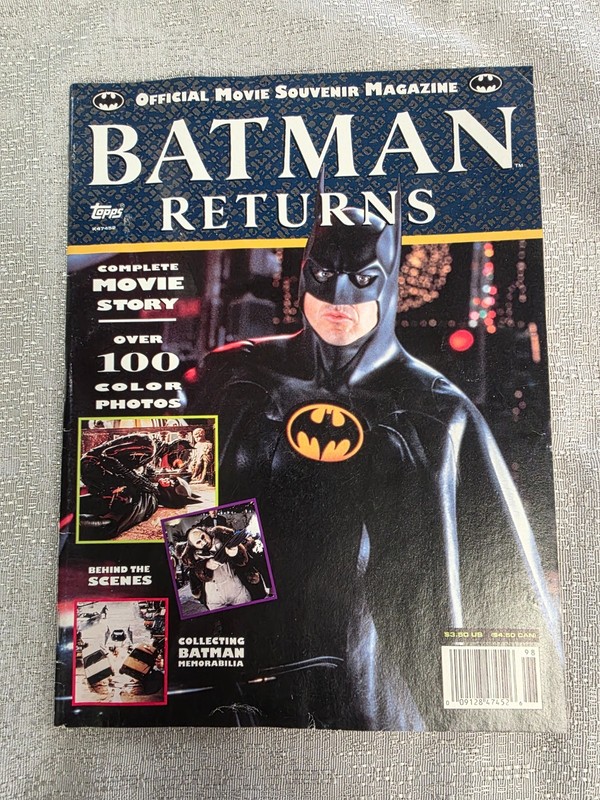 Topps Official Movie Souvenir Magazine Batman Returns 1992