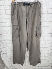 Vintage Y2K Utility Pants Cargo Baggy Fit Paratrooper Old Navy Men Size Large