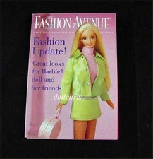 1997 Barbie Kelly Fashion Avenue Doll Clothes Catalog Booklet Mattel Reference