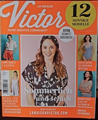Victor La Maison Nähtipps Extra Badeanzug  mit Schnittmuster Juli / August  2020