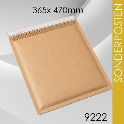 75 Stück Kraftpapier  Versandtaschen 365x 470mm mit extra Polsterung aus C-Welle