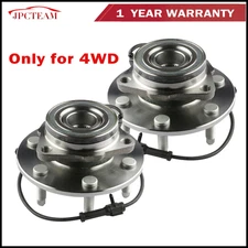 2PCS Front Wheel Hub Bearing ASSY w ABS For Escalade Express Silverado 515036