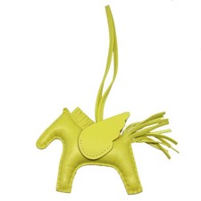 AUTHENTIC HERMES Bag Charm Rodeo Pegasus PM Key Holder lime Anemiro 1222