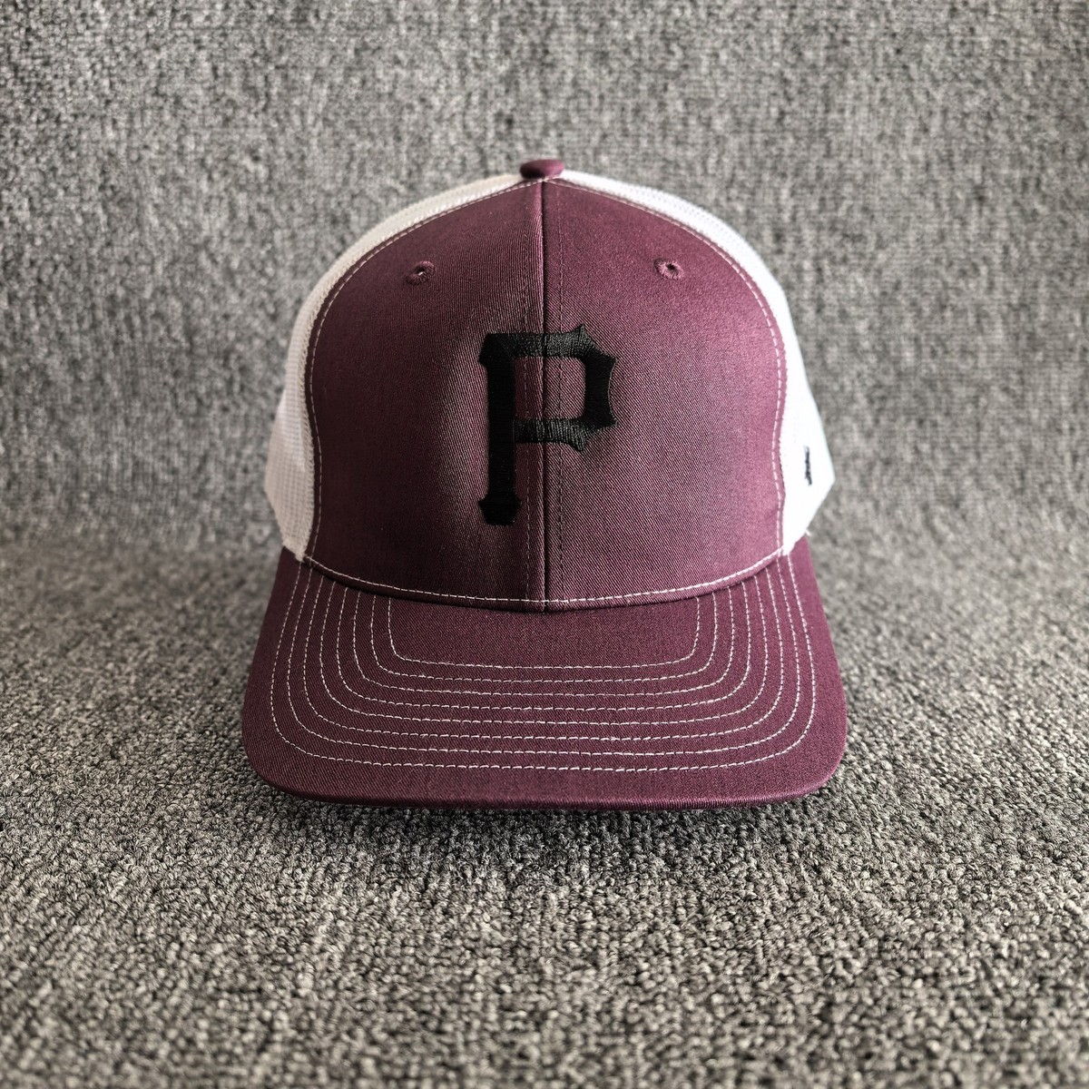 47 Brand Pittsburgh Pirates Maroon White Trucker Snapback Cap