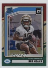 2024 Panini Donruss Rated Rookie Optic Preview Red & Green Prizm Bub Means 1d2q