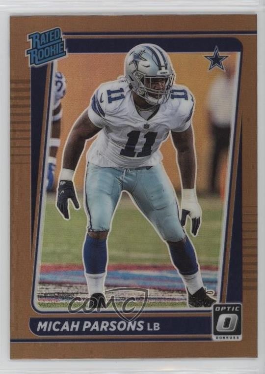 2021 Panini Donruss Optic Rated Bronze Prizm Micah Parsons #245 Rookie RC 0qw3