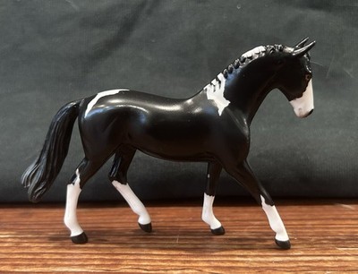 Stone Model Horse Espresso Black Pinto OOAK Warmblood Chip