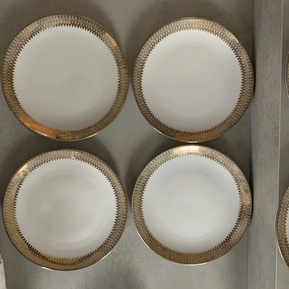 Winterling Marktleuthen Bavaria Kuchenteller Teller Goldrand - Bild 2 von 3