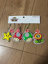 Super Nintendo World Mario Character Keychain Set 4 pcs Unused Game Merchandise