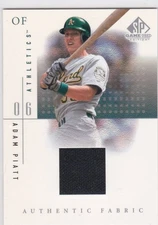 2001 Upper Deck SP Game Used Edition Jersey Relic Adam Piatt Athletics A's #AP