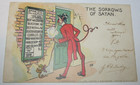 Devil KRAMPUS Vintage "The Sorrows of Satan" S. Hildesheimer CO London Postcard — photo 1