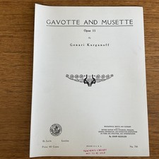 Gavotte & Musette~Karganoff~Progressive 700 Series~#766~Art Publication Society