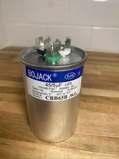 BOJACK CBB65B Dual Run Circular Start Capacitor 45/5 F 6% 370V/440VAC New 1Pcs