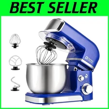 Lightweight Kitchen Mixer with 6 Speeds, Reflex Blue