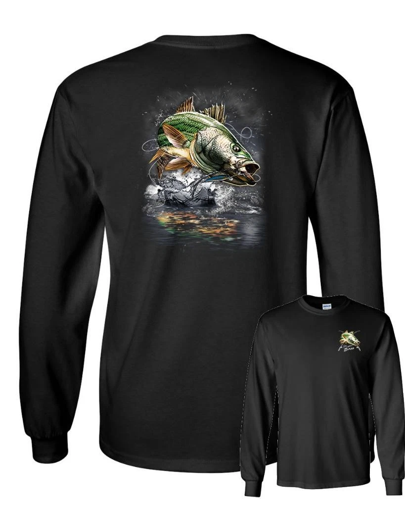 Striped Bass Fisherman Fishing Lure Long Sleeve T-Shirt