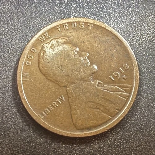 1918 S Lincoln Wheat Cent ~ S Over S ~ Error