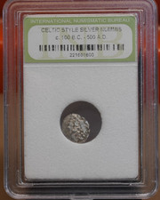 celtic style silver nummis 100 B.C.-500A.D. INB