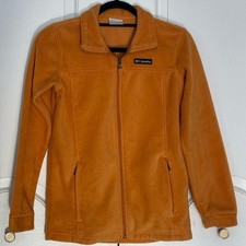 Columbia Kids Benton Springs Full Zip Fleece Jacket Orange WB6760 Size L 14/16