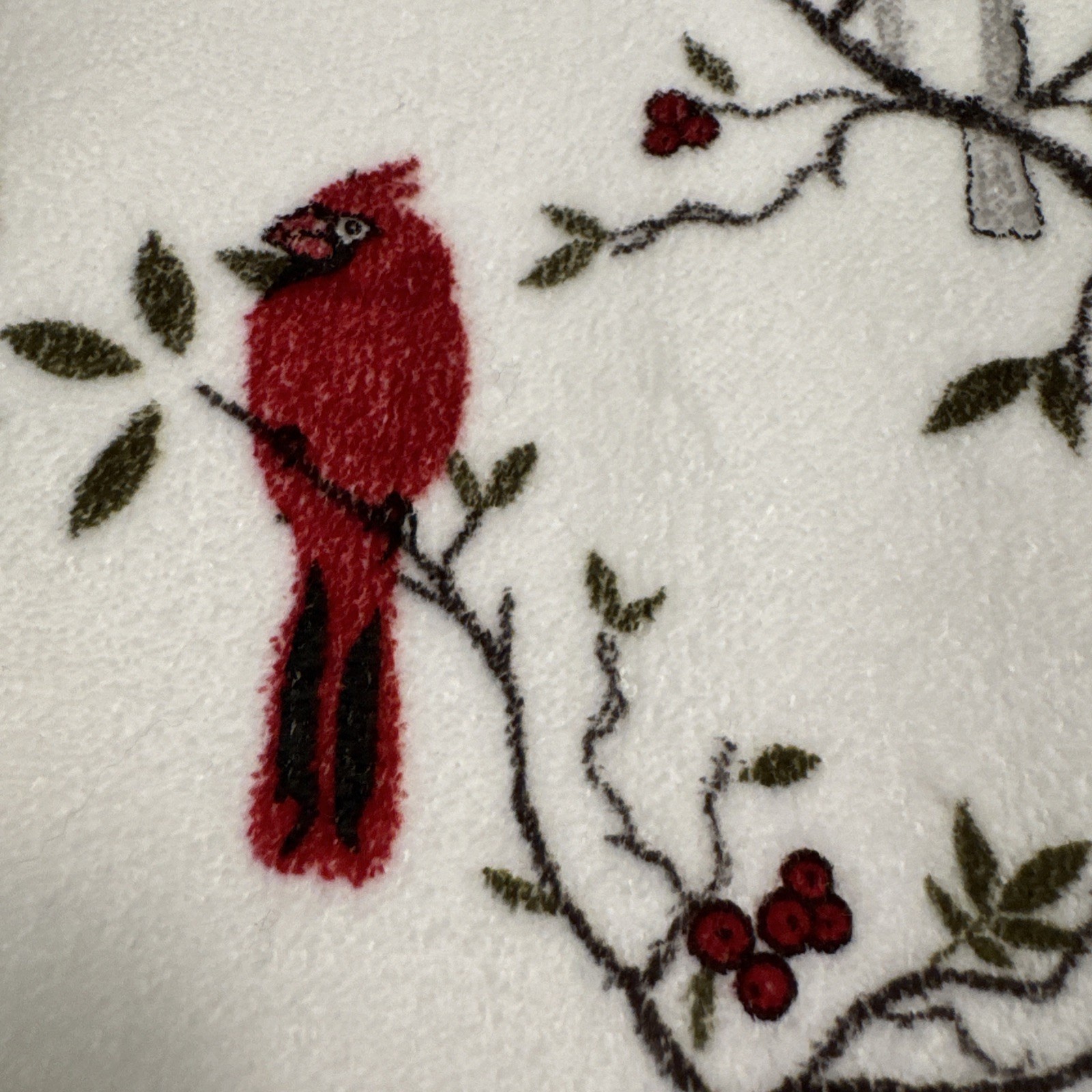 The Vermont Country Store Cardinal Bird Premium Bath Towel 100% Cotton 55x27”