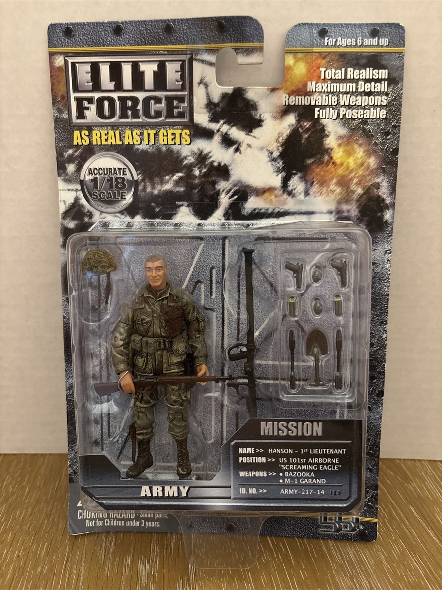 1:18 Blue Box Toys BBi Elite Force WWII US 101st Paratrooper