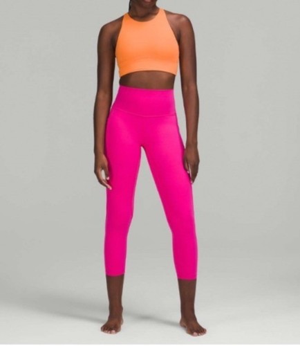 Lululemon Legging Größe 4 High Rise Align mit Seitentaschen Sonic Pink Hose W5DU4S - Bild 5 von 11