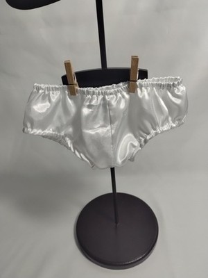 Build-A-Bear White Satin Panties Underwear Clothes Accessory BABW Bloomers