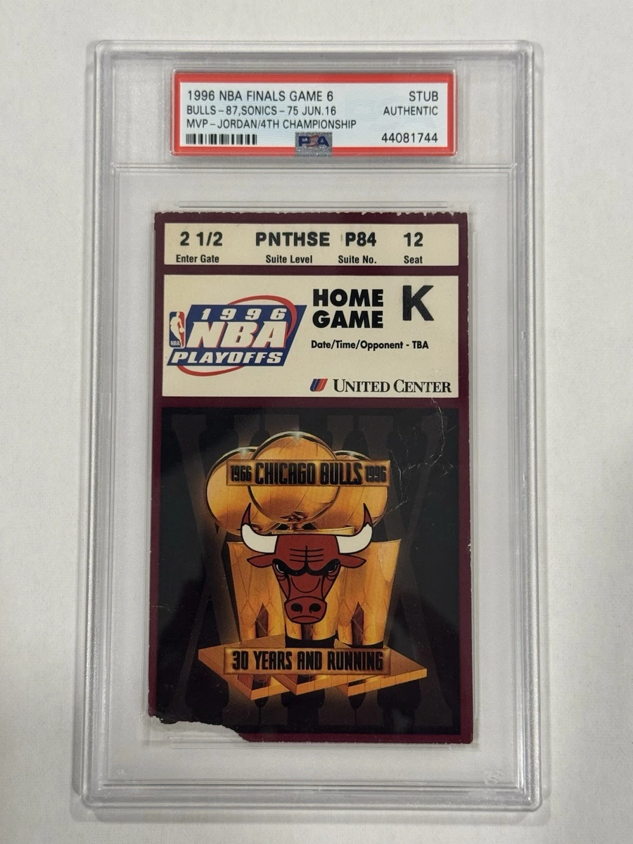 Basketball Chicago Bulls 1996 Vintage Sports Ticket Stubs for sale