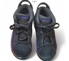 Nike Jordan 6 Retro Aqua TD Size 9C Black Purple Sneaker Shoe Toddler DV3606-004