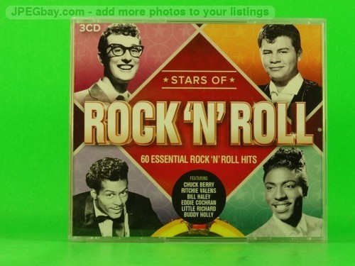 VARIOUS ARTISTS STARS OF ROCK N ROLL (3 x CD) (Z106) 20+ Track CD Album ...