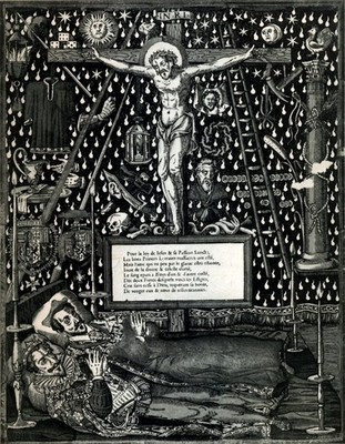 1589 Gravure Affich E Lors De Processions Apr S L Assassinat Du Duc De Guise Et
