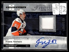 2007-08 Fleer Hot Prospects Frans Nielsen Rookie Auto New York Islanders #216