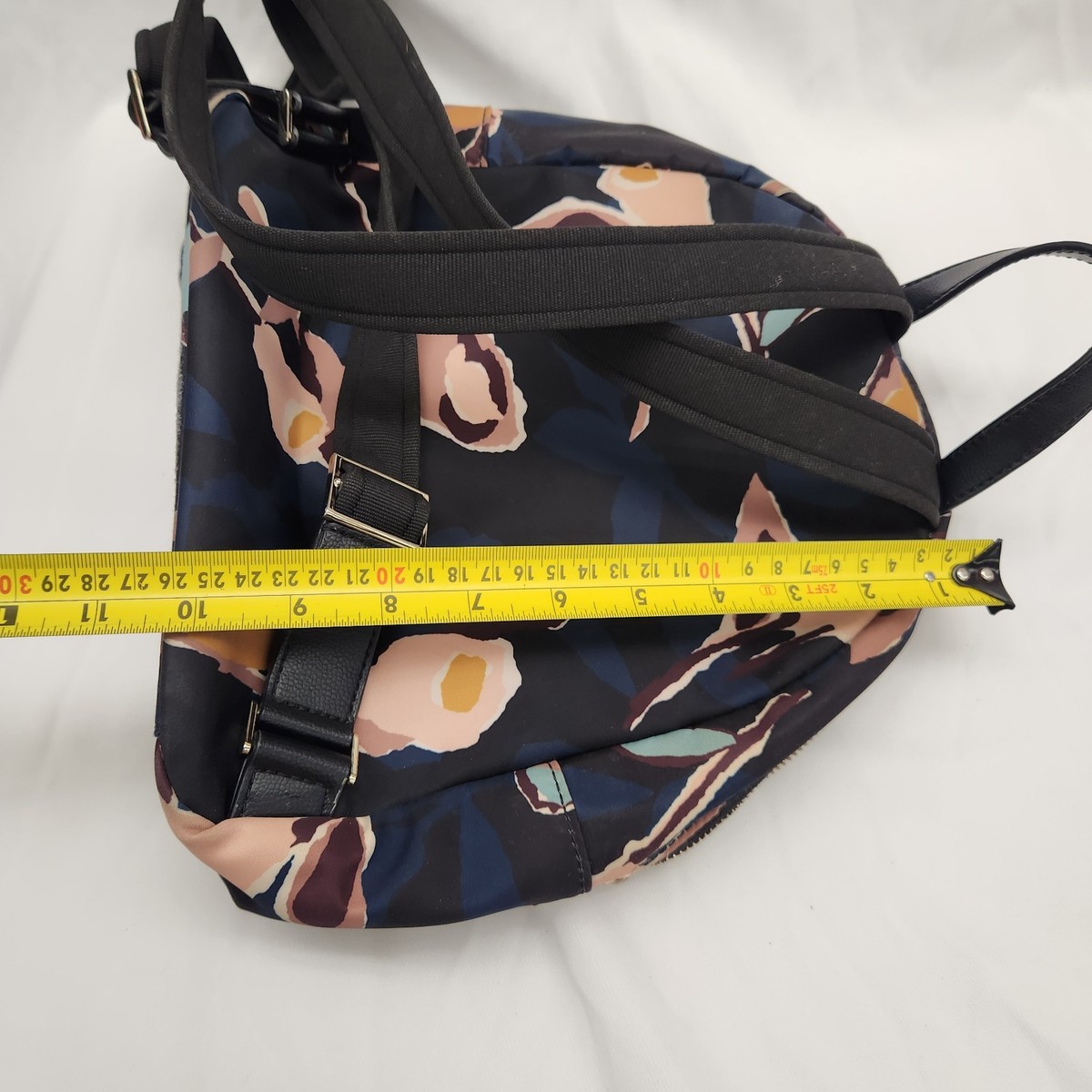 KATE SPADE Black Nylon Floral DAWN PAPER ROSE Medium  display picture 1