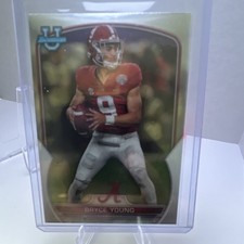 Topps 2022 Bowman University Chrome Bryce Young #1 Alabama Crimson Tide Football