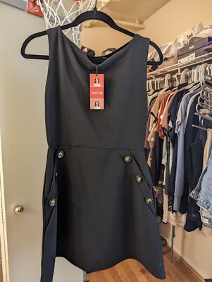 NWT Boohoo Black Dress - Great For Work In The Summer 