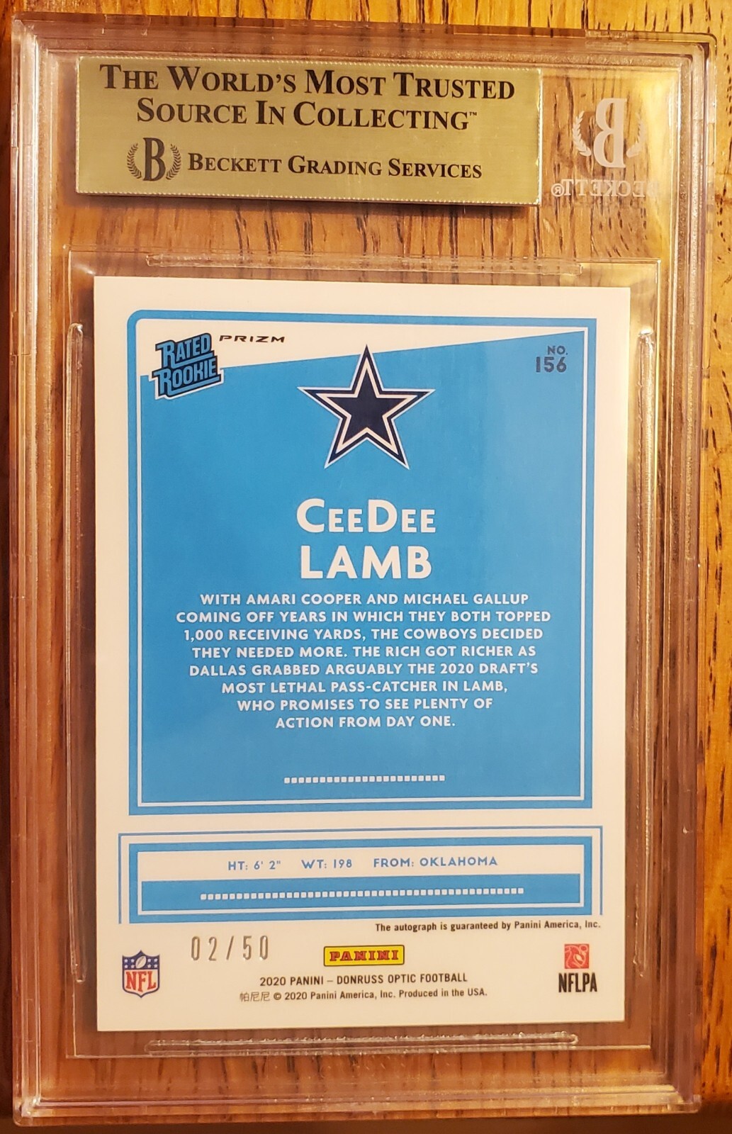 ceedee-lamb-rated-rookie-purple-stars-holo-prizm-50-autograph-2020