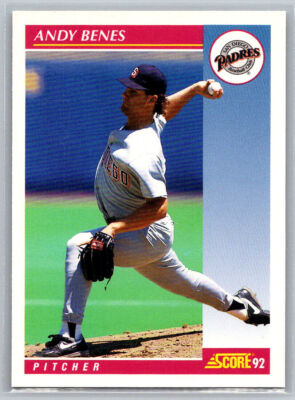 # 133 Andy Benes San Diego Padres 1992 Score
