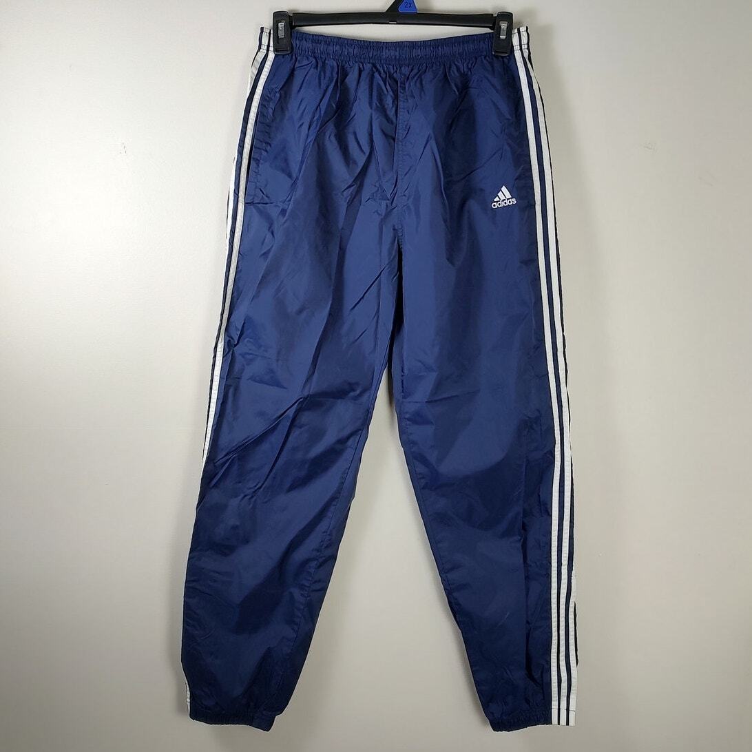 Adidas Vintage Track Pants Adult Large Blue Baggy Y2K Grunge Streetwear Punk
