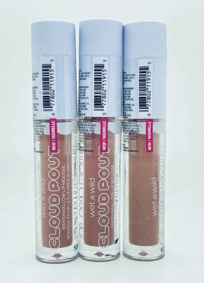 Lot of 3 Wet n Wild Cloud Pout Marshmallow Lip Mousse #1111915 Cloud Chaser - Image 3 of 3