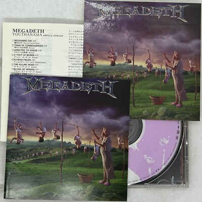 Youthanasia by Megadeth (CD, 1994) 4 bonus tracks, with sticker