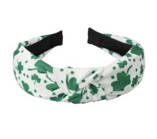 New St. Patrick s Day Shamrock Green White Headband