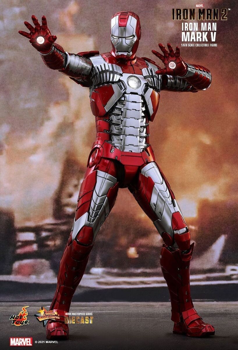 HOT TOYS MMS400D18 MARVEL IRON MAN 2 MARK V MK5 MOVIE 1/6 HOT TOYS MMS400D18 MARVEL IRON MAN 2 MARK V MK5 MOVIE 1/6