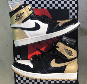 air jordan 1 retro high gold top 3